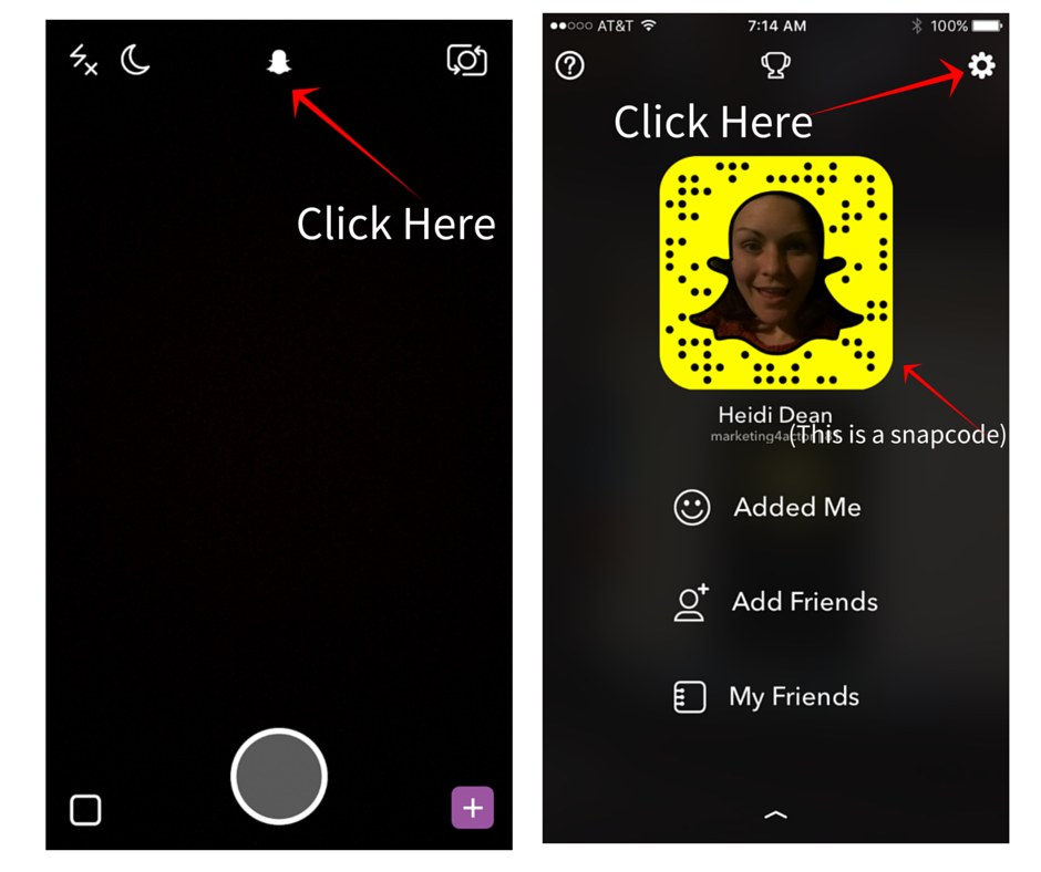 Change your snapchat settings