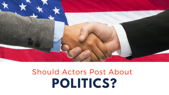 should actors post about politics