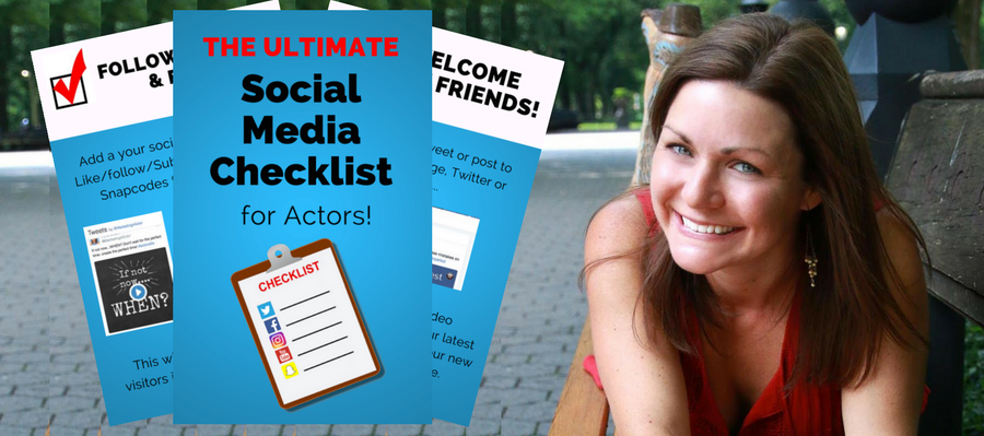 ultimate social media checklist for actors